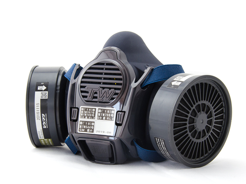 日本進(jìn)口重松制作所TW08S防塵防毒面具手辦模型噴漆礦井電焊?jìng)髀?圖1)